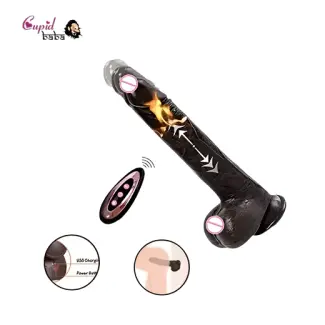 Black Thrusting for Woman silicone Heated Sucker Penis Remote Dildos