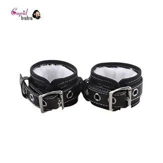 Black and White soft luxury Handcuff