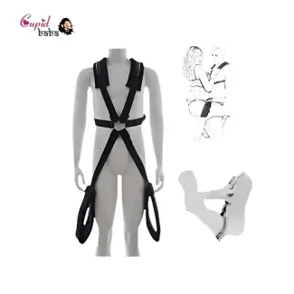 Body Harness Swing Stand Leg Lift Open Spreader Restraint Bondage