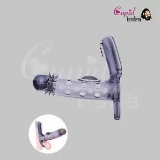 Bullet Vibrating Ring Sleeve G spot Clit Stimulator Delay Ejaculation Cock Ring