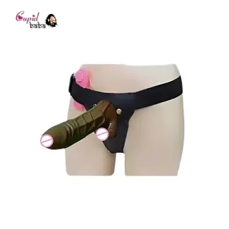 Choco Hollow Strap on Dildo With Vibration & Balls