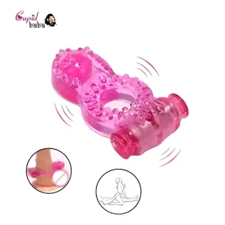 Clit Dual Vibrating Cock Ring Butterfly Ring