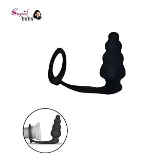 Combo Master Cock Ring and Anal Plug