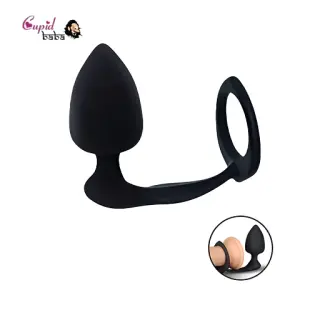 Combo Threat Cockring Anal Plug