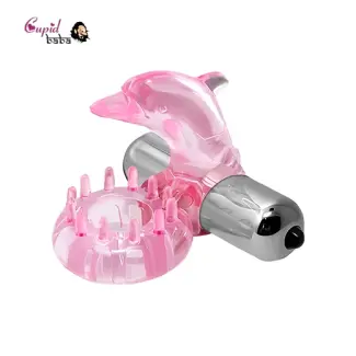 Dolphin Vibrator Penis Ring Cock Delay G-spot Stimulator Couple Ring