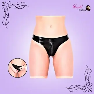 Female Crotchless Zip Thong