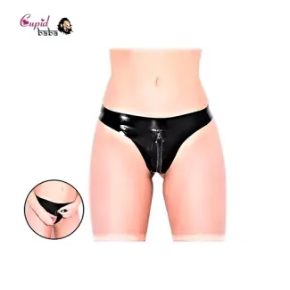 Female Crotchless Zip Thong