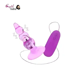 Female Masturbation Vibrating Anal Bead Plug Sex Toys