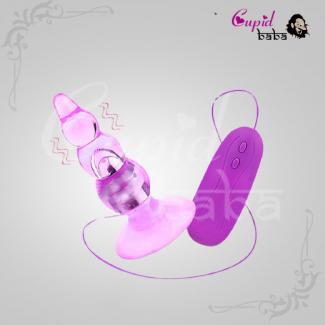 Female Masturbation Vibrating Anal Bead Plug Sex Toys