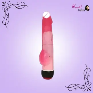 Flesh Jelly Dildo Vibrator With Balls