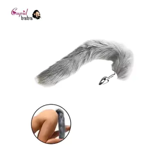 Fox Tail Anal Plug (Grey)