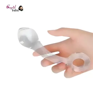 Glass Anal Plug With Ring