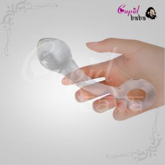 Glass Anal Plug With Ring