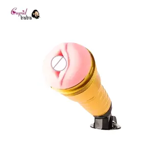 Golden Masturbator For Men with Suction Cup