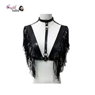 Harness Leather Bra and Chest Strap Belt