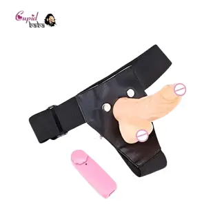 Hollow Strap on Dildo With Vibration & Balls