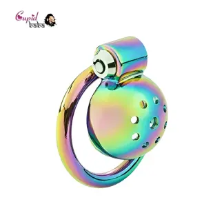 Inverted Flat Metal Chastity Device Lock for Men