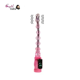 Jelly Beads Anal Plug with 6 Function Vibration