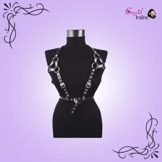 Leather Belts Bondage Cage Punk Sculpture Harness
