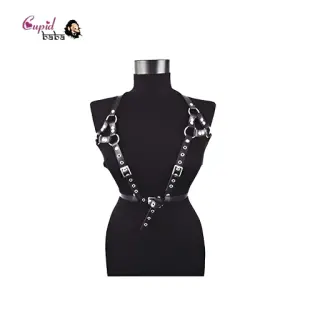 Leather Belts Bondage Cage Punk Sculpture Harness
