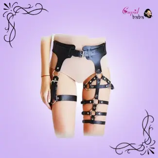 Leather Body Harness Waist Leg League Bondage