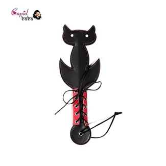Leather Fetish Cat Paddle Spanking