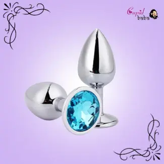 Medium Anal Crystal Jewelry Steel Butt Plug
