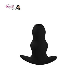 Medium Soft Silicone Hollow Enema Butt Plug Prostate Massager