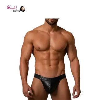 Mens Jockstrap Leather Sexy Thong