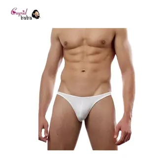 Mens White Sexy Thong