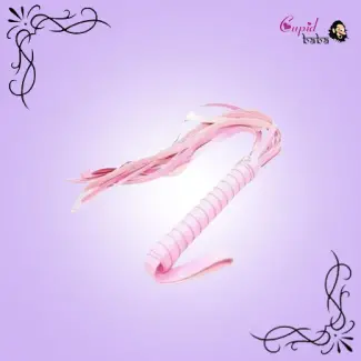 Pink Faux Leather Whip Flog Flogger