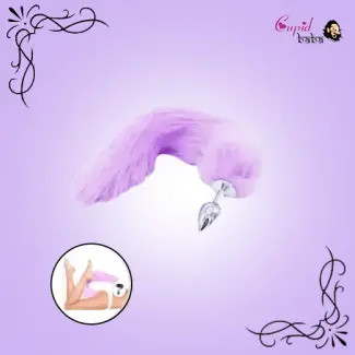 Purple Tail Butt Plug Fox Tail BDSM