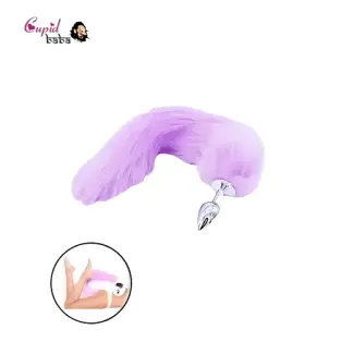 Purple Tail Butt Plug Fox Tail BDSM