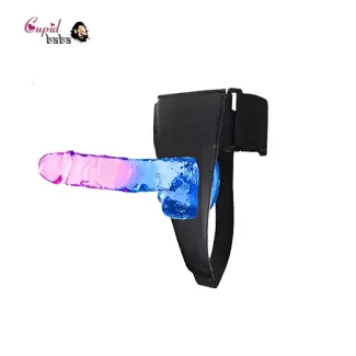 Random Jelly Dildo With Strap-On Lesbian Sex Toy
