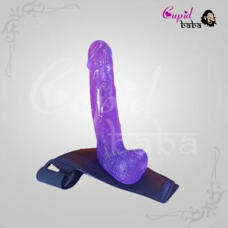Random Jelly Dildo With Strap-On Lesbian Sex Toy
