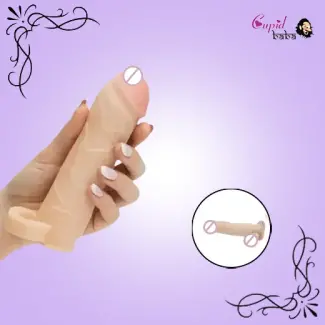 Realistic Soft Silicon Penis Extension Cock Sleeve With Ring