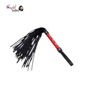 Romantic Leather Flogger Whip with Wrist Loop
