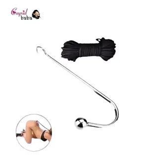 Rope and Hook Set Cotton Rope and Stainless Anal Hook