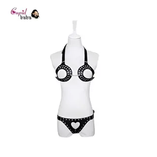 Sexy Cosplay S&M Leather Full Body Fetish Harness Bondage