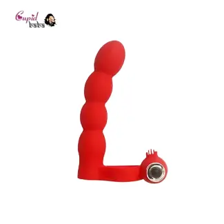 Silicone Double Penetrator Anal Sex Beads Butt Plug Cockring