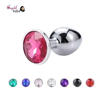 Small Anal Beads Crystal Jewelry Steel Butt Plug