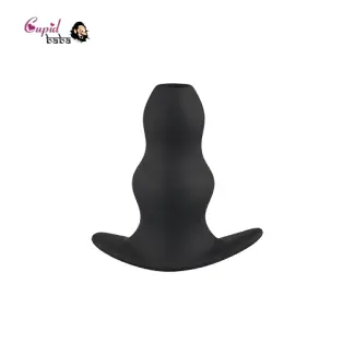 Small Soft Silicone Hollow Enema Butt Plug Prostate Massager