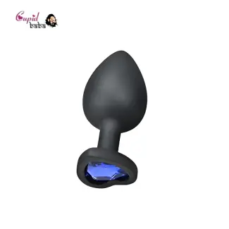 Small heart Jewel Base Soft Silicone Plug