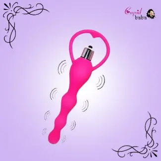 Soft Silicone Anal Beads Vibrator for Women