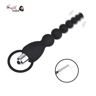 Soft Silicone Anal Beads Vibrator for Women