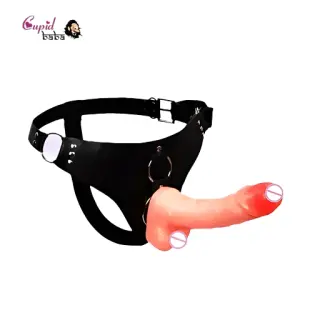 Solid Strap On Dildo With Harness