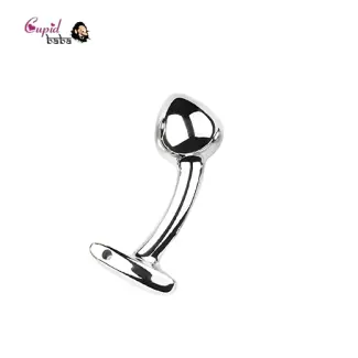 Stainless Steel Anal Plug Curved Sex Toys Women Men G-spot Dildo Butt Plug