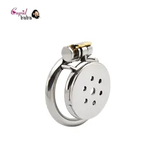 Stainless Steel Flat Chastity Cage Device