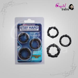 Stay Hard Beaded Delay Ejaculation Cock Ring - Cupid Baba