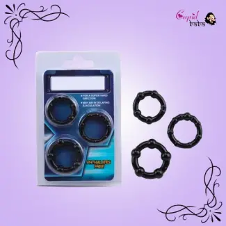 Stay Hard Beaded Delay Ejaculation Cock Ring
